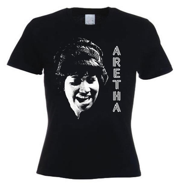 Aretha Franklin Women s T-Shirt - Motown Northern Soul - Sizes Small to XL L