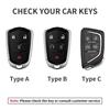 Slim Car Key Case Fob Keychain For - Cadillac Xt4 Ct4 Ct5 Lyriq Escalade Optiq Vistiq    Car Accessories