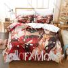 Ichika Aiji Kei Collar x Malice Crime Mystery Print Duvet Cover + 2 Pillowcases Otome Fans 3pcs Bedding Set Anime Kawaii