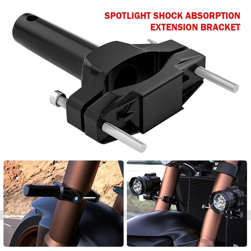 Motorcycle Bracket Bumper Mount Clamp Motorcycle Headlight Mount Bracket Adjustable Led Light Bracket Holder Support Extension
