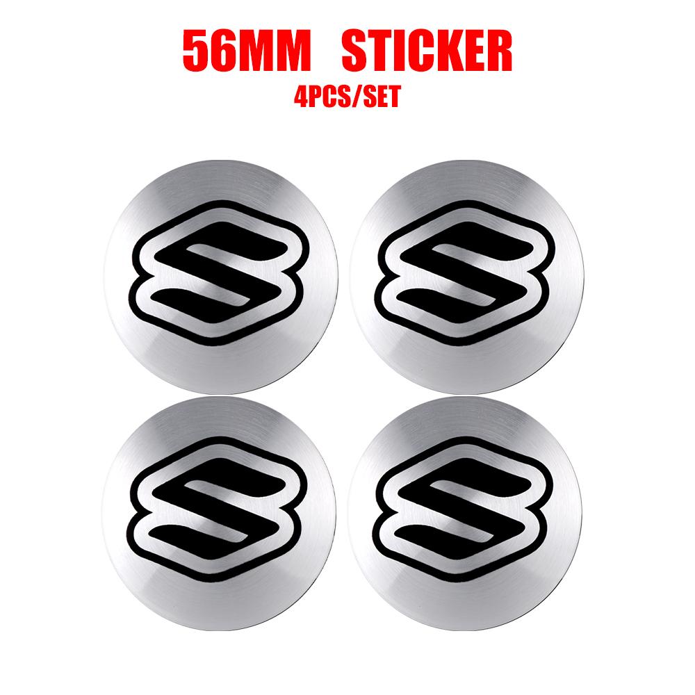 Cache-moyeu de roue de voiture Autocollant Badge Accessoires Auto Pour Suzuki Swift Sport Vitara Jimny SX4 Alto Splash Wagon Baleno