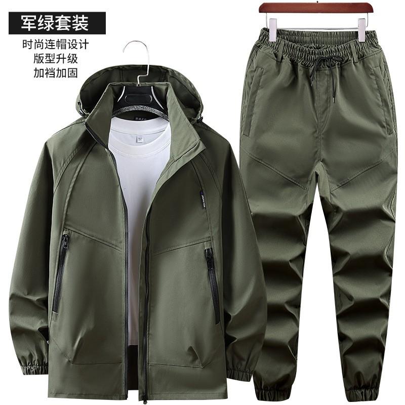 Mens Tactical Workwear Set Camo Cargo Suit Hiking Outdoor Durable Work Clothes