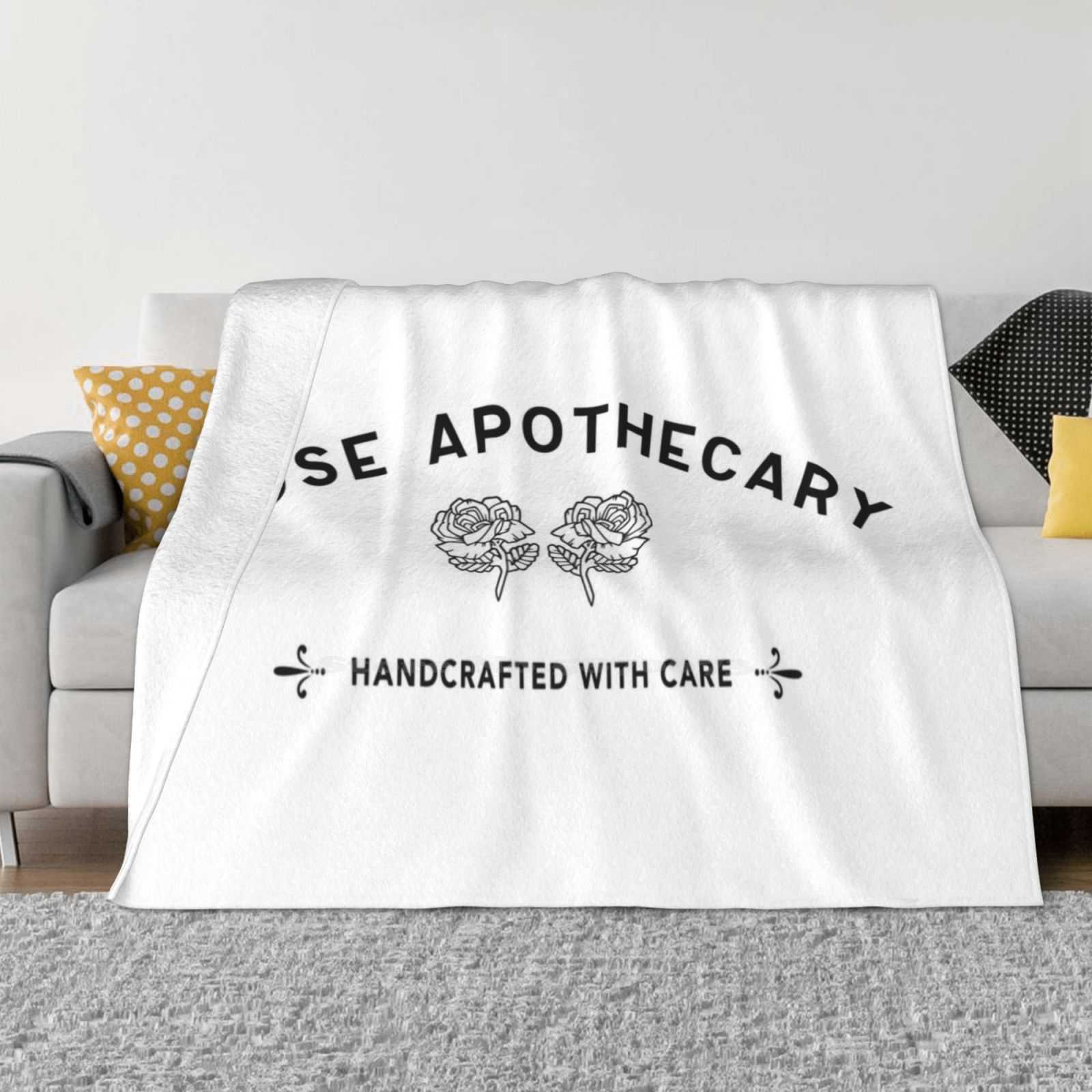 Apothecary-Rose , Schitt S Fashion Soft Warm Flannel Blanket Logo Creek David Ew 30x40in