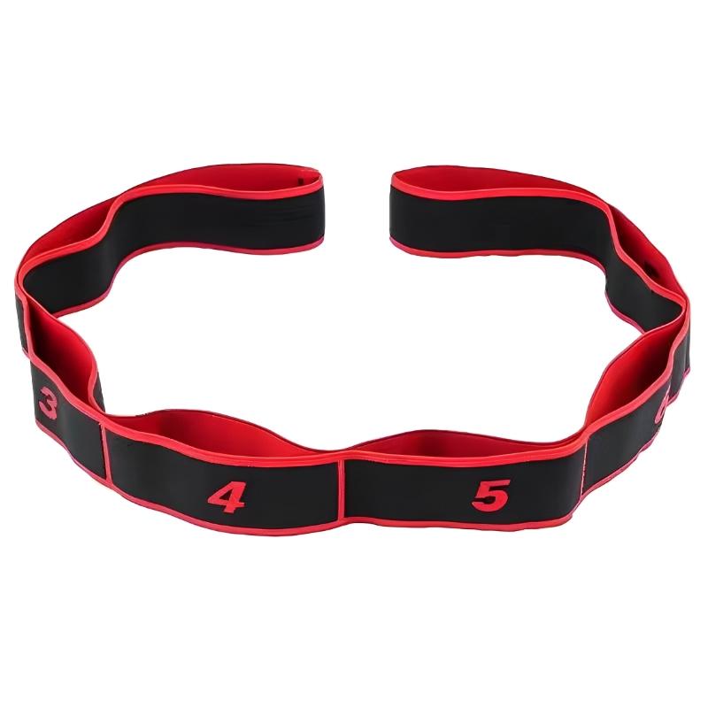 8 Section Dance Resistance Band Yoga Stretching Pilates Fitness Digital Elasticity Training Belt