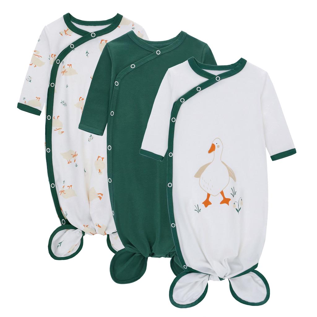 Baby Diagonal Sleeping Bag Six-Piece Set Spring and Autumn Long-Sleeve Fish Tail Sleeping Bag