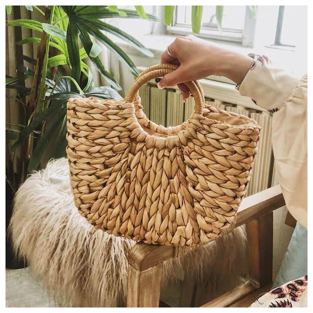 Women Woven Square Rattan Handbags Beach Top Handle Straw Bags Beach Tote Women Woven Square Rattan Handbags Beach Top Handle Straw Bags Beach Tote