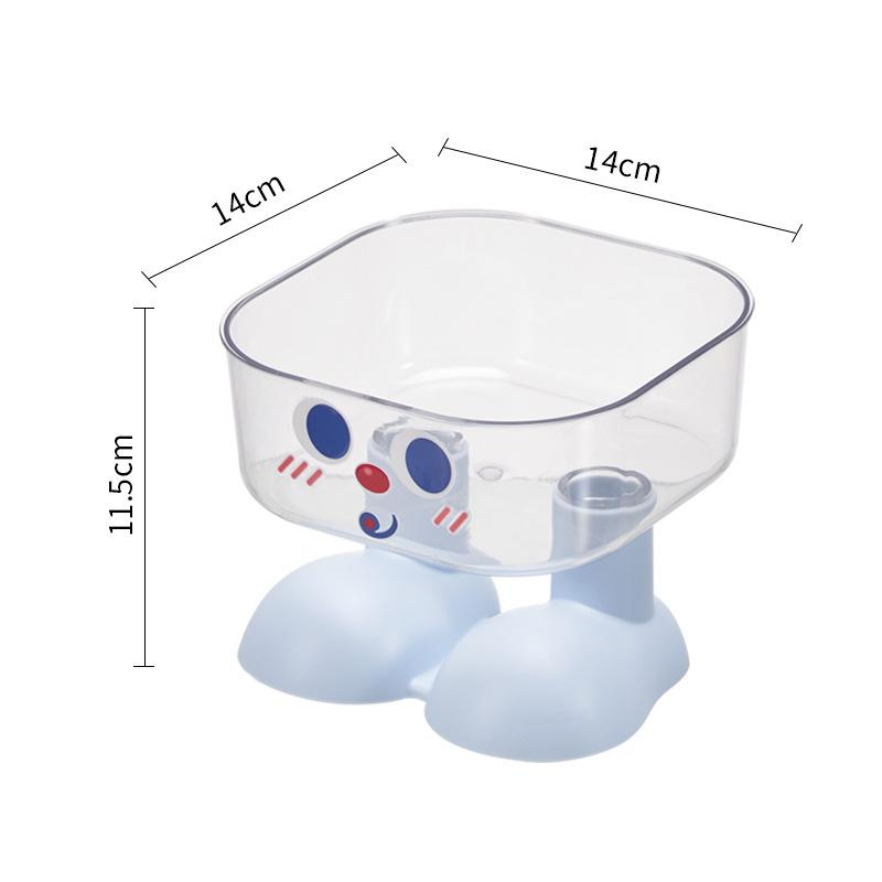 Highly attractive pet bowl, cat feeder, anti-slip and anti-spill cat bowl, stainless steel large-capacity dog bowl