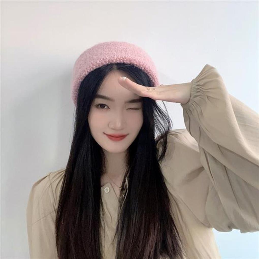 Blooming Knit Beanie (Pink)