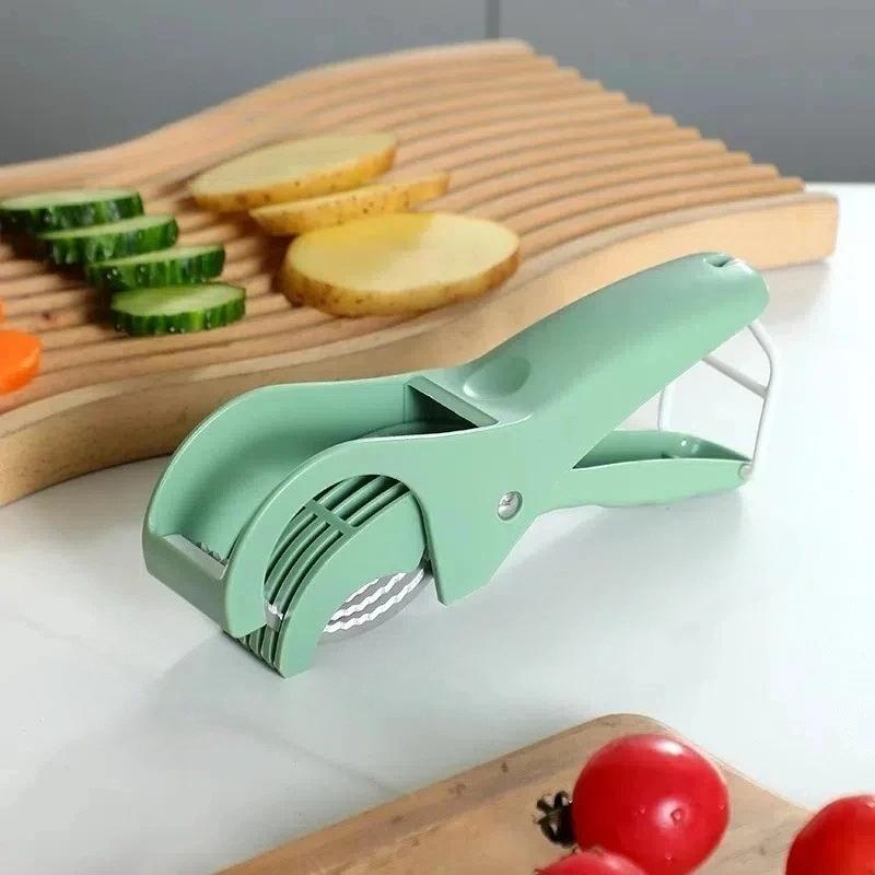 Multifunctional Stainless Steel Vegetable Slicer Cutter | Multifunction Fruit Salad Chopper | Kitchen Food Processor Gadget