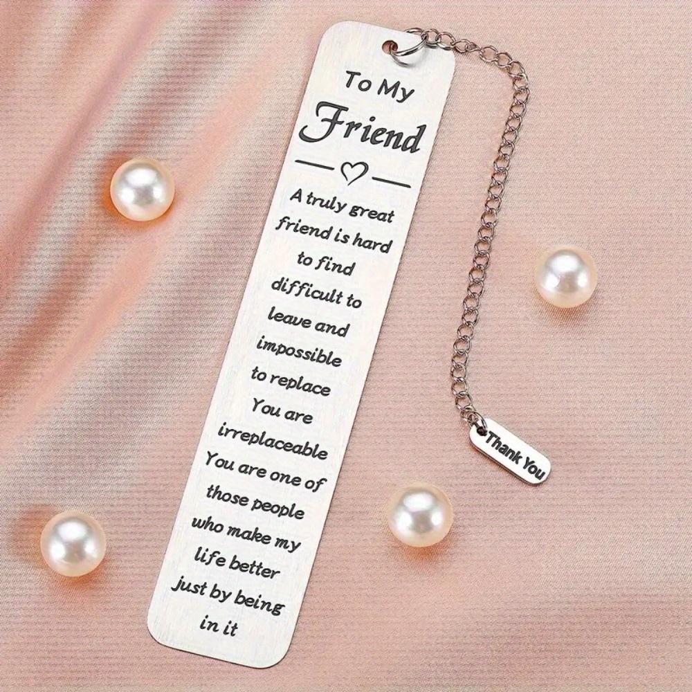 2pcs Bookmark Teacher Gift Carved Metal Bookmark Friend Holiday Gift for My Friend