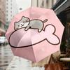 Adorable Cat on Cloud Umbrella: Automatic Opening & Closing, Outdoor Travel Accessory, Lightweight and Durable, Perfect Gift 059