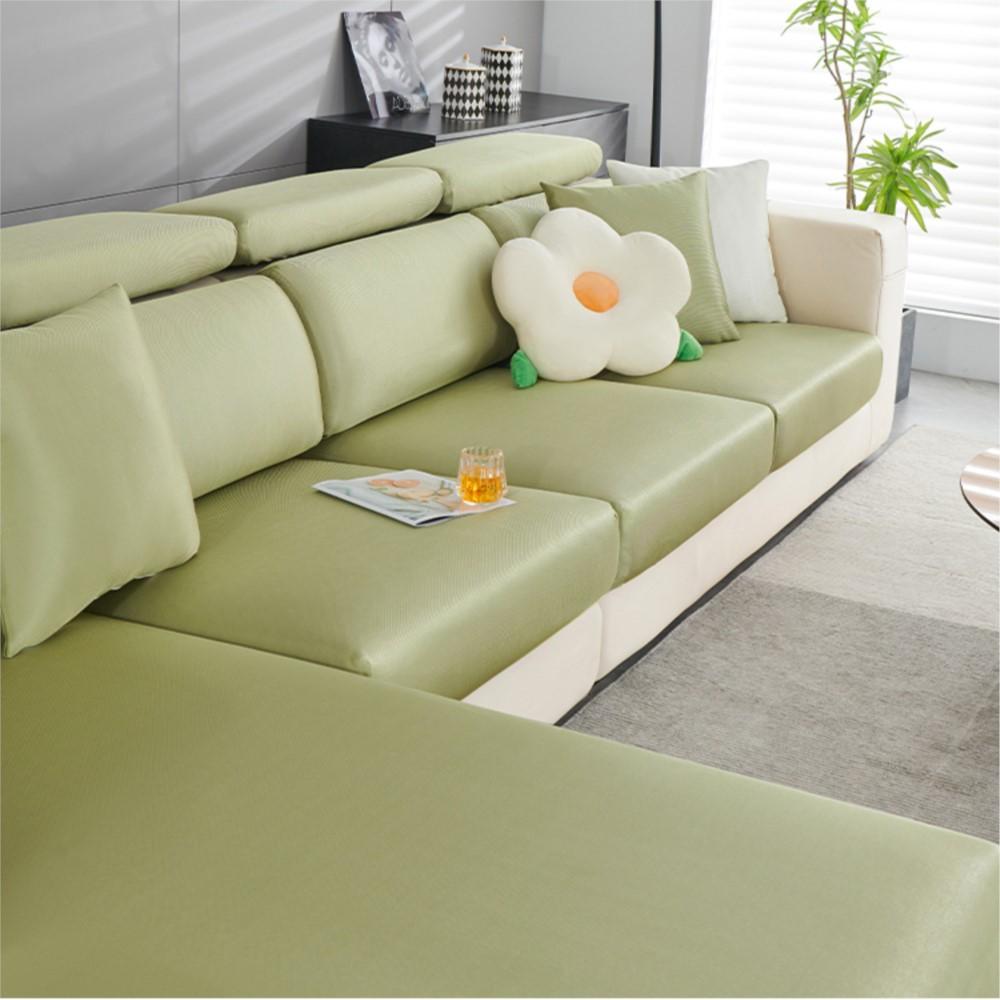 

Эластичные летние чехлы для диванов L-образной формы из ледяного шелка на 1/2/3/4 сиденья, эластичный чехол для дивана, защитный чехол для футона, чехол для стула Lazy Boy Back Cushion Cover S