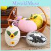 Foam Egg Easter Pendant With Diy Woven Design Festive Venue Setup Decorations