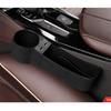 Upgrade Storage Box Car Seat Gap Organizer Pocket Alcantara suede Leather Auto Seat Side Slit Accessories With 12/24V Cigarette Lighter Drive