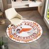 Gang Violence Motorcycle Enthusiasts Hells Angels Motorcycle Club Circular Carpet Is Soft, Home, Bedroom, Door Mat Decoration, and Non Slip Carpet E3