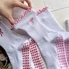 Rutschfeste Pilates-Socken Atmungsaktive Bodensocken Trendige Yoga-Socken für Damen