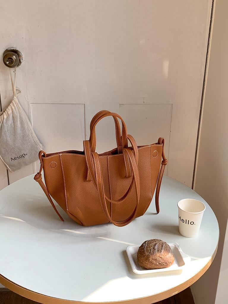 2024 weiche Leder PU Flügel Tasche für Frauen Designer Einkaufstasche Hohe Qualität Große Kapazität Handtasche Arbeit Pendler Weiblich