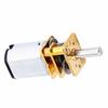 2 Pcs Gear Motor 6V 300RPM Speed Reduction Gear Motor with Metal Gearbox for Replacement