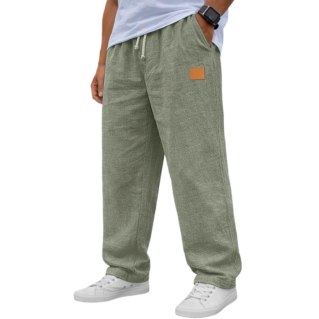 Men's Relaxed-Fit Stretch Waist Straight-Leg Pants
