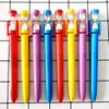 Sand Timer Ballpoint Pen Novelty Sand Clock Pen Black Ink Twist Pen with Hourglass Top for School Office Supplies