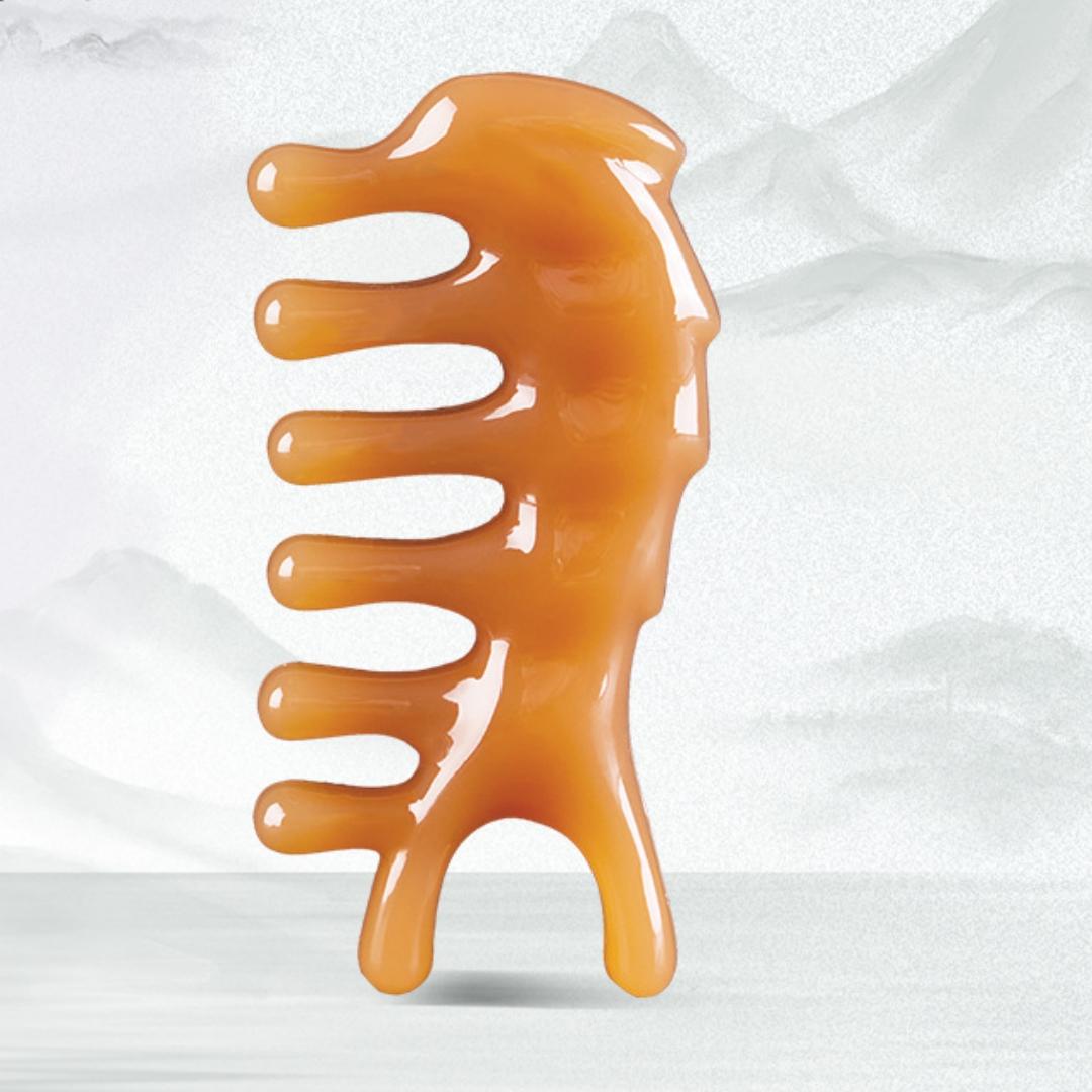 

Массажная расческа из сандалового дерева, многофункциональный меридиан, массажер для головы, лифтинг лица, инструменты для удаления гуаши, снимают усталость, расслабляют, продвигают D