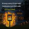 Solar Flame Wall & Garden Lamp with Plug-in Option