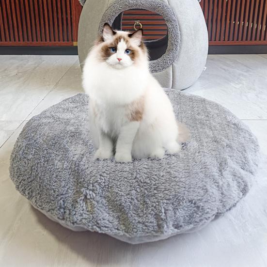 Cute Cat Cave Bed Cozy Pet Bed with Bear Ears Non-Slip Bottom Winter Cat Nest with Removable Washable Cushion for Indoor Cats Puppies