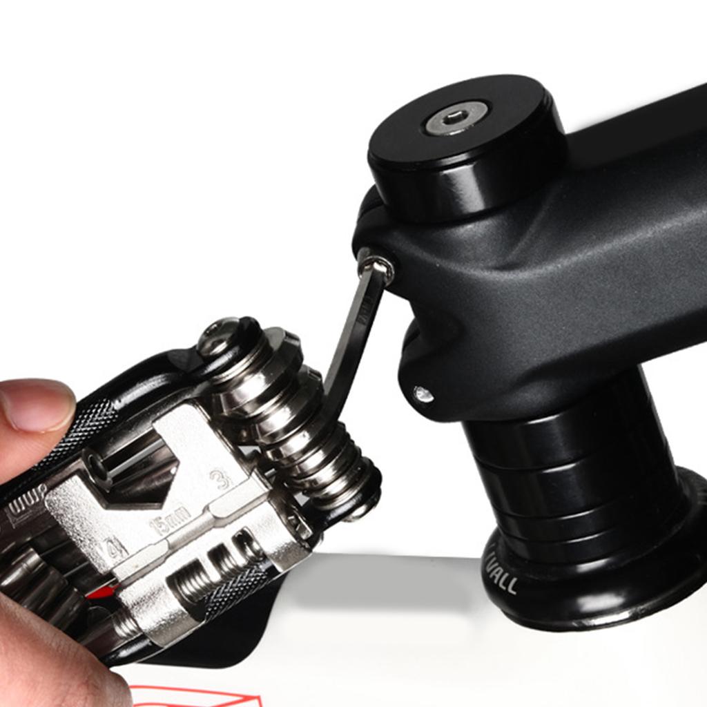 Bicycles Maintenance Multitool 16 In 1 Bikes Repair Wrench Pocket Multifunctional Steel Bicycles Toolset Folding Wrench