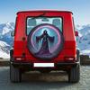1pc, Universal 14-17 Inch Grim Reaper Halo Dark Tire Cover, Suitable For Off-Road SUV Outdoor Camping Dark Culture Car Exterior