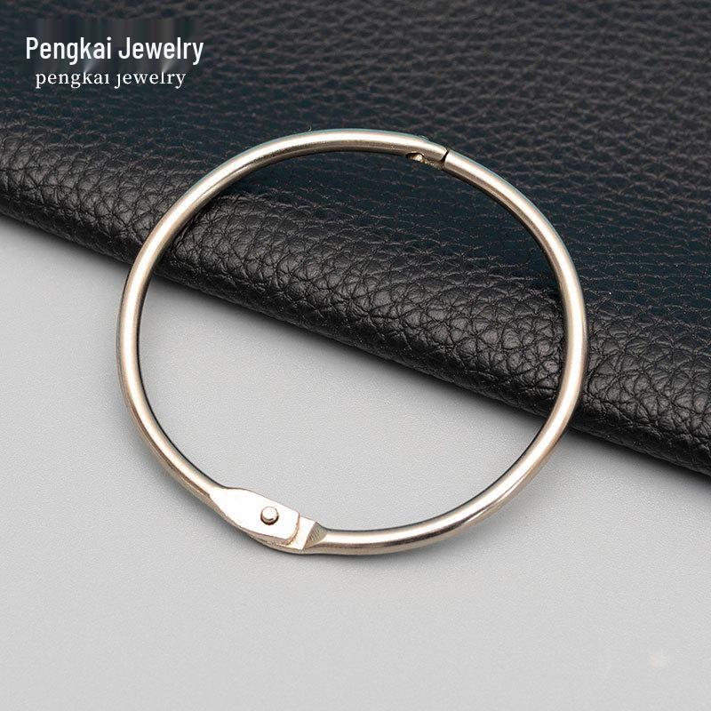 Metal Snap Binder Rings for DIY Albums, Jewelry, and Keyrings