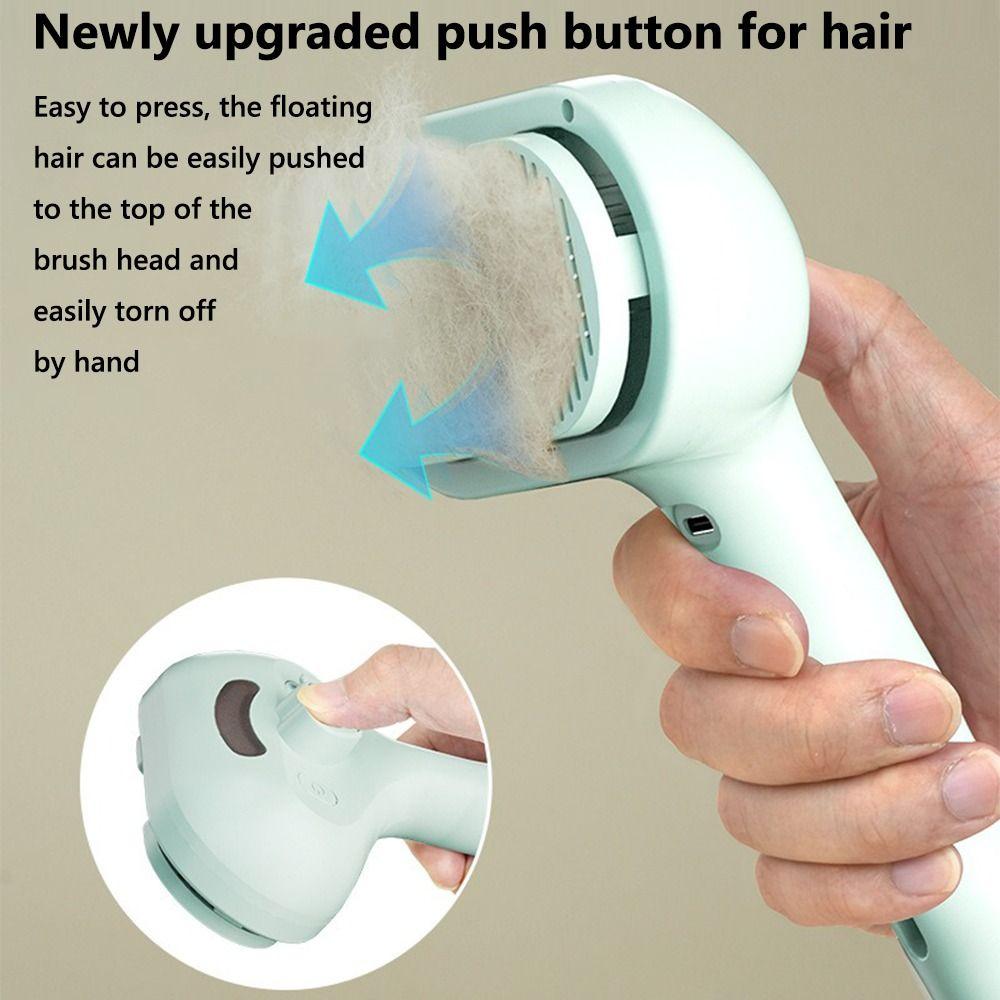 Pet Spray Comb Remove Floating Hair USB Charging Built-in Mist Humidifier Hair Removal Comb Pet Grooming Clean Tool Cat Dog