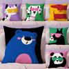 Cartoon Animal Pillow Case  Ultra Soft Skin Friendly Fabric Cloud Like Comfort & Concealed Zipper