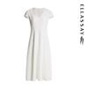 ELLASSAY 2026 Summer French Hepburn Style V-Neck Dress