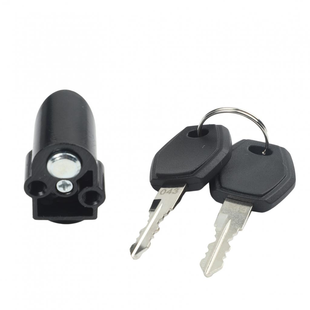 Premium Alluminum Alloy Lock with Ignition OnOff Key for For polly Battery Case