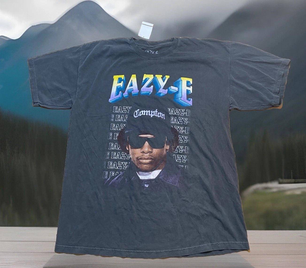 Eazy-E T-Shirt Rap NWA Large Garment Dyed NWT NEW Eazy E Compton L 3XL