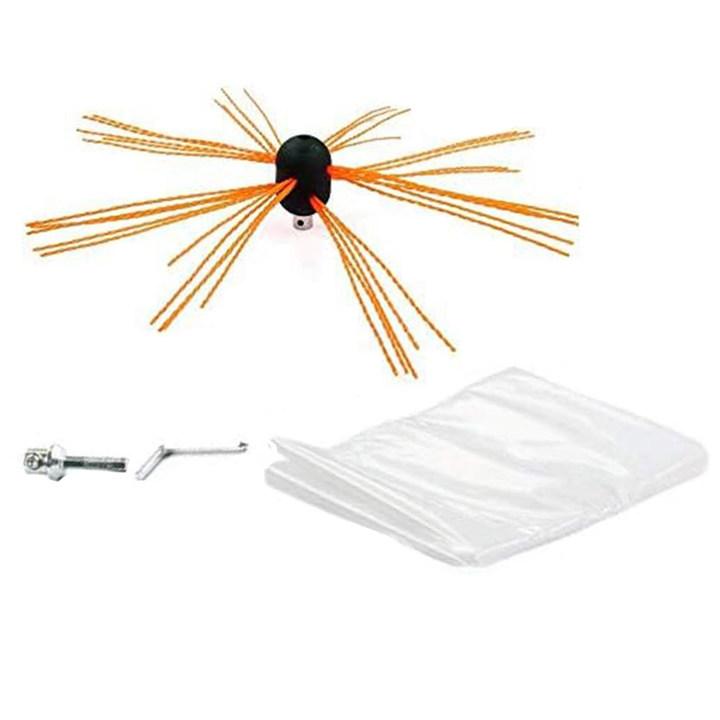 

Flexible Chimney Sweep Brush Kit for Effective For Fireplace Flue Cleaning Four-piece set