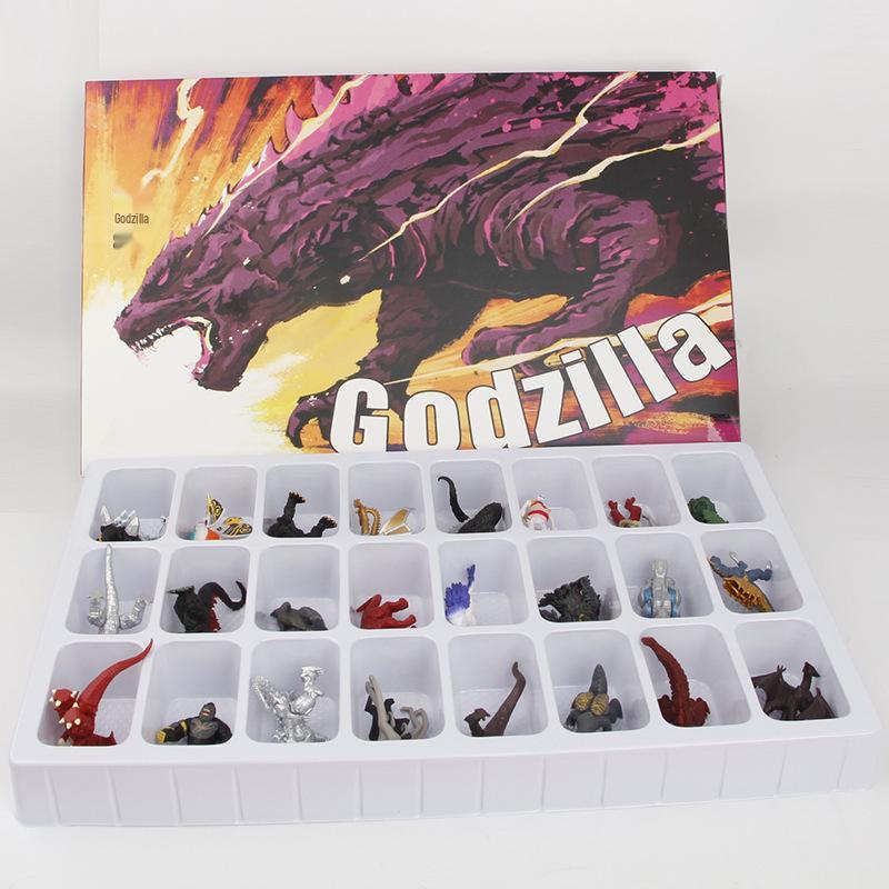 Godzilla Blind Box Figures: 24 Cute New Trend Models - Boxed Anime Collection
