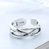 Copper Twisted Wire Twist Ring For Women Gift Irregular Geometry Jewelry Accessories Dropshipping