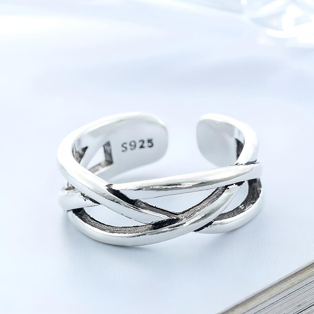 Copper Twisted Wire Twist Ring For Women Gift Irregular Geometry Jewelry Accessories Dropshipping