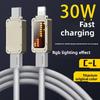 Apple Lightning And Typec Fast Charging Data Cable With Rgb Breathing Light For Tablets And Smartphones