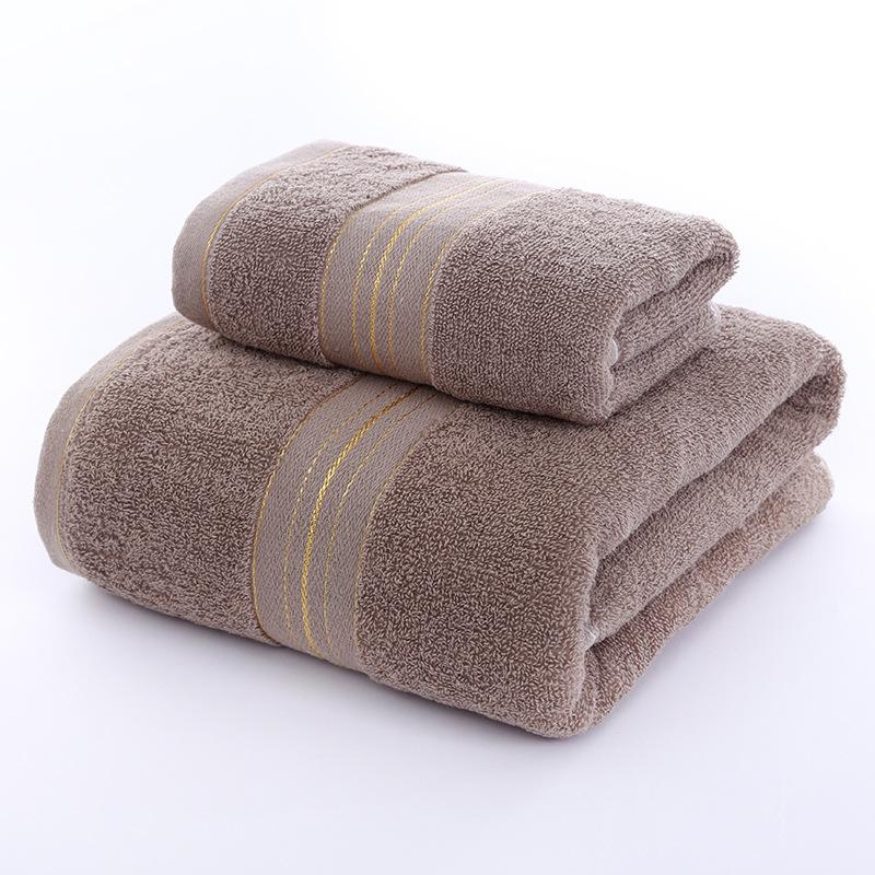 Pure Cotton 32-strand Gold Silk Towel Set Business Towel Embroidery Thickened Face Towel