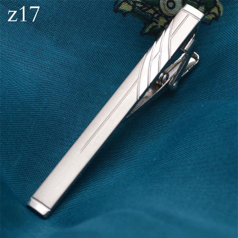 New Metal Silver Color Tie Clip For Men Wedding Necktie Tie Clasp Clip Gentleman Ties Bar Crystal Tie Pin For Men's Accessories
