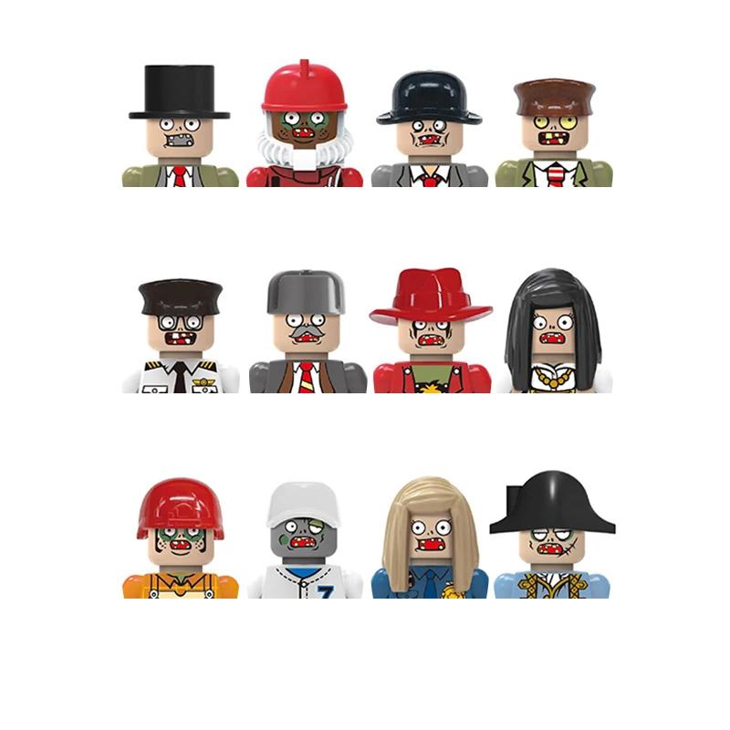 Non-Toxic City Characters Action Figures Building Blocks Policeman Teacher Fireman Occupation Mini Figurine Dolls Bricks Set Children Toys