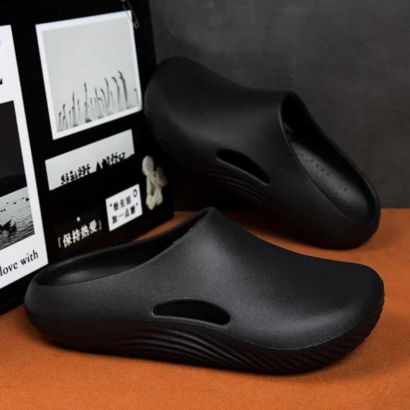 Ανδρικές Παντόφλες Αδιάβροχες Αντιολισθητικές Παπούτσια Σεφ Αναπνεύσιμες Slip on Καθημερινές Παντόφλες Σπιτιού Ελαφριές Σανδάλια Παραλίας Ανδρικές Κηπουρικές Σαμπό