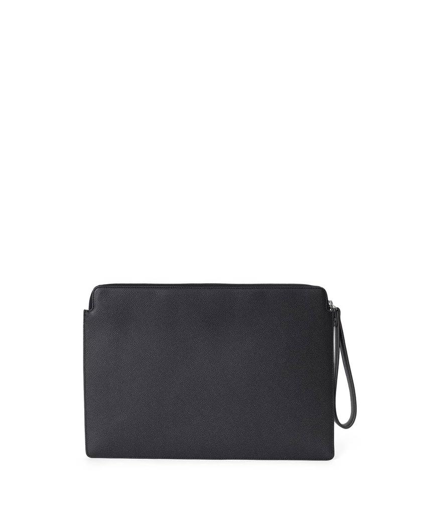 Waprolux Comfort Leather Clutch Bag Genuine Leather iPad Ceremony 616212 [FUJITAKA] A4, Men's Bag, No. (Black)