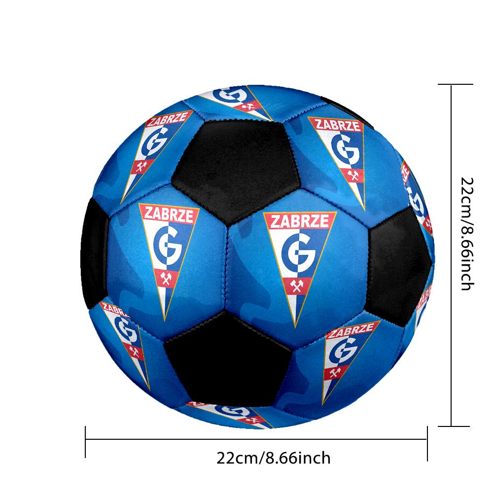 MĂRIME 5 Mingea de Fotbal Górnik Zabrze Colorată Pentru Toate Vârstele Cusută la Mașină PVC Gata de Competiție Durabilă cu Salt Ridicat