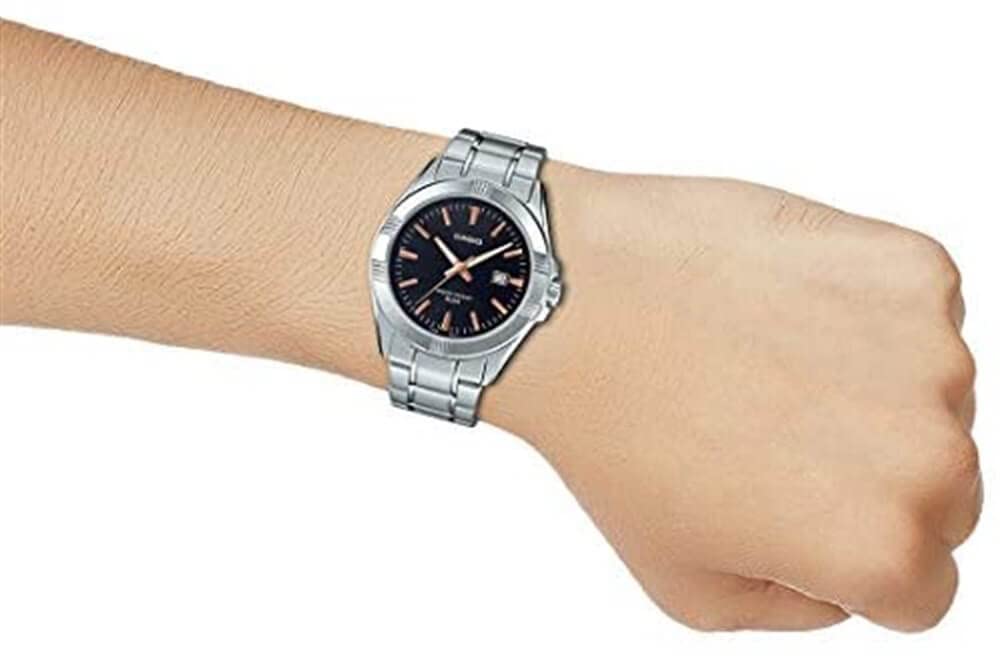 CASIO Men Analog Quartz Watch Stainless Steel Band MTP-1308D-1A2V