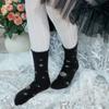 SOCKS APPEAL Pink Rose Wool Black