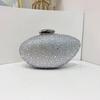 Borsa clutch rotonda classica alla moda borsa da sera borsa in acrilico manico in metallo retrò tracolla a spalla