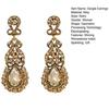 1 Pair Retro Shining Rhinestones Inlaid Drop Earrings Sparkling Chandelier Wedding Bridal Long Dangle Earrings Jewelry Gift
